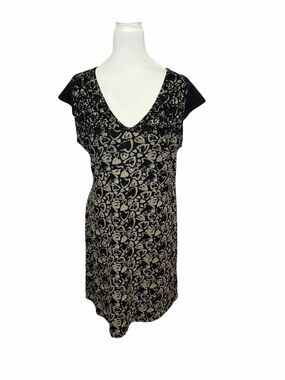 Desigual Black & Cream Heart-Print A-Line Dress